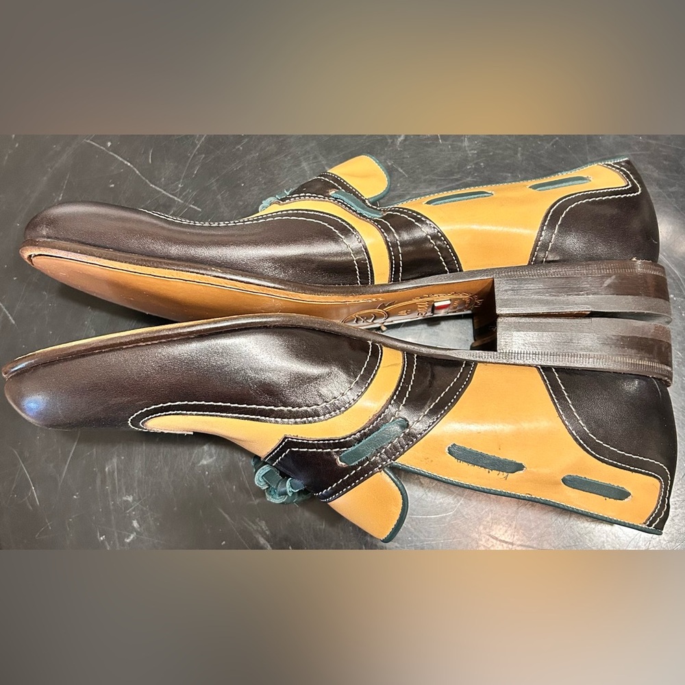 •SALE•Zanni Italian Handmade Dark Brown Loafers - Picture 4 of 9